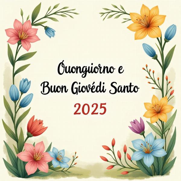 Auguri per il Giovedì Santo 2025