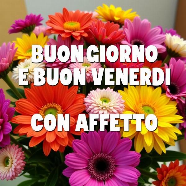 Buongiorno e Buon Venerdì con Affetto: Immagine Fiori