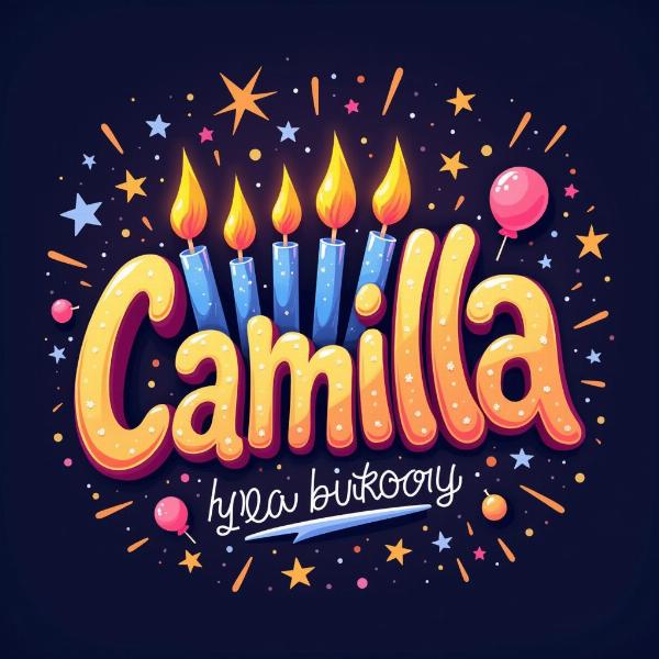 GIF personalizzate di buon compleanno per Camilla