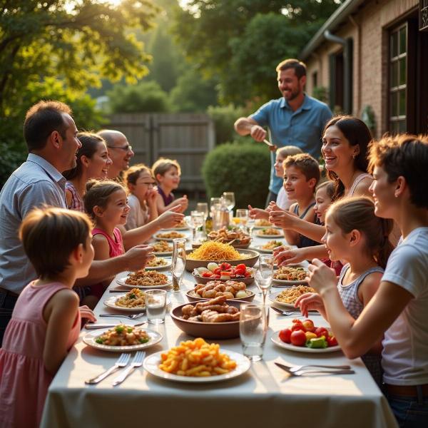 Pranzo in famiglia per Ferragosto