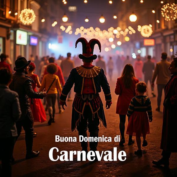 GIF festa di Carnevale con auguri