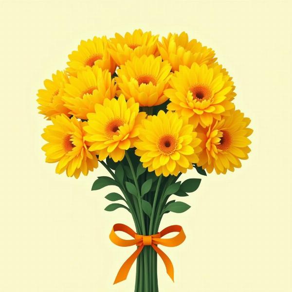 Auguri mimosa Festa della Donna: Un mazzo di mimose giallo brillante per celebrare l'8 marzo.