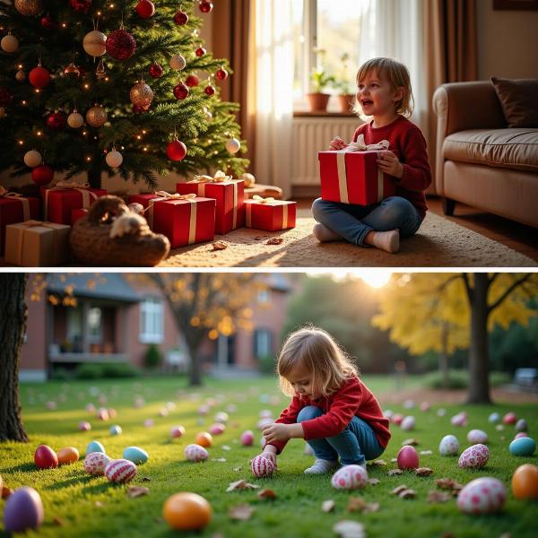 Frasi di auguri per regali ai bambini a Natale e Pasqua