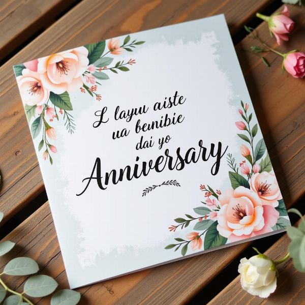 Frasi per anniversario di matrimonio su un biglietto d'auguri