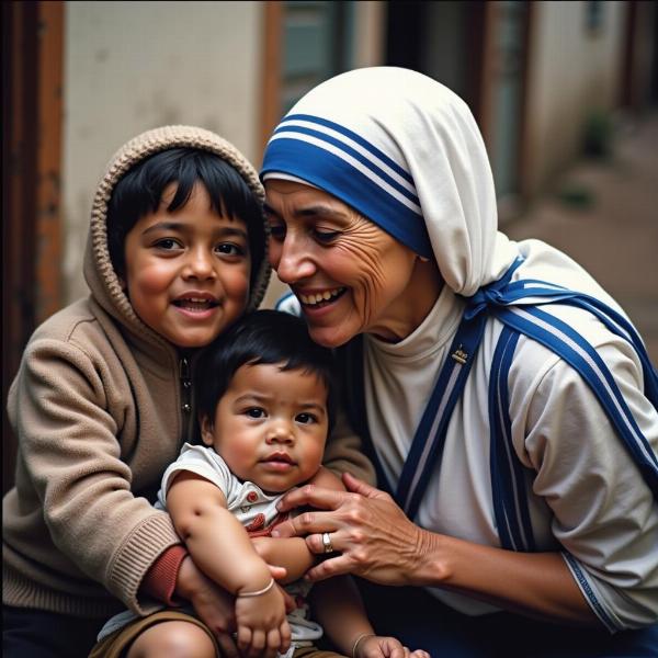 Madre Teresa aiuta i poveri - Il servizio disinteressato