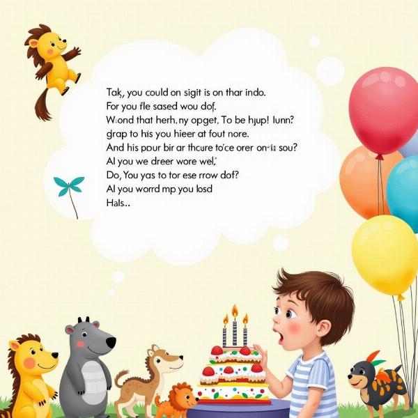 Poesie buon compleanno per bambini